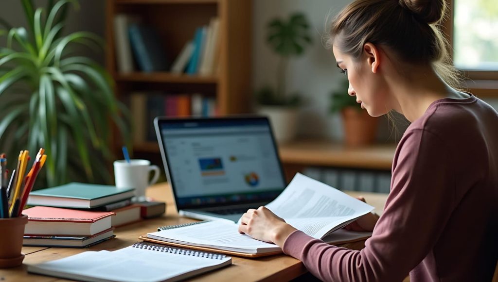 preparar un examen de un curso online