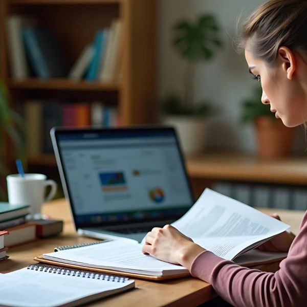preparar un examen de un curso online